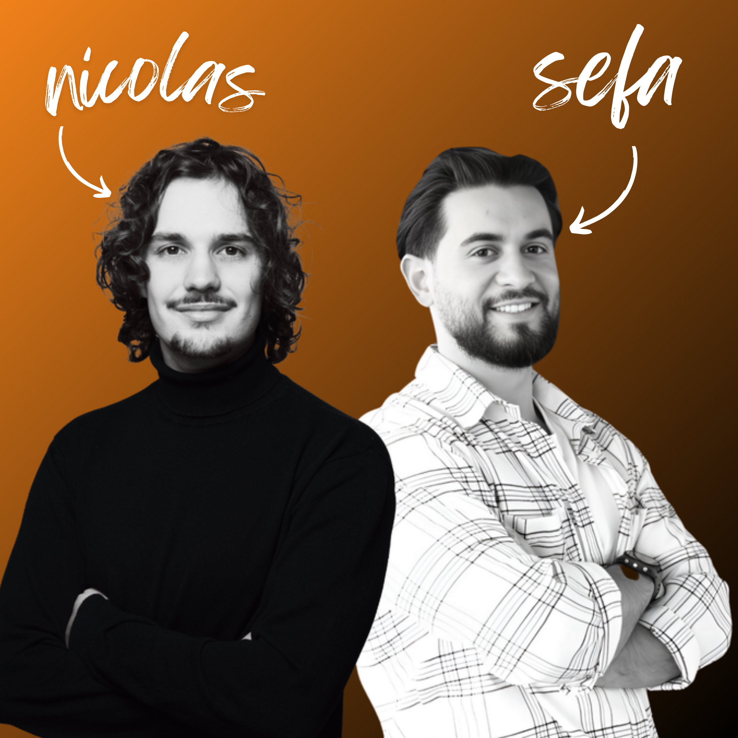Porträt von Nicolas und Sefa, leitenden Designern der Quint Media Webentwicklungsagentur