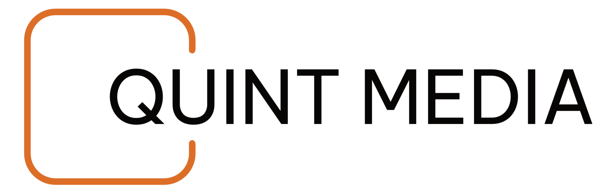 Vollständiges Quint Media-Textlogo symbolisiert die Markenidentität der Webentwicklungsagentur