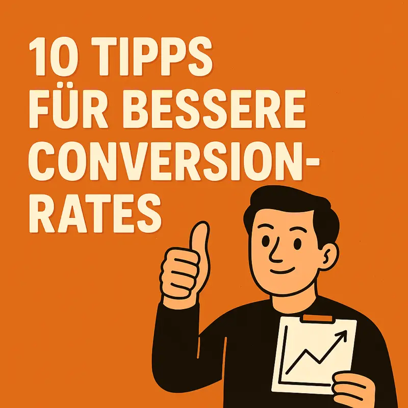 Blog-Cover mit 10 Tipps für bessere Conversion-Raten von Quint Media