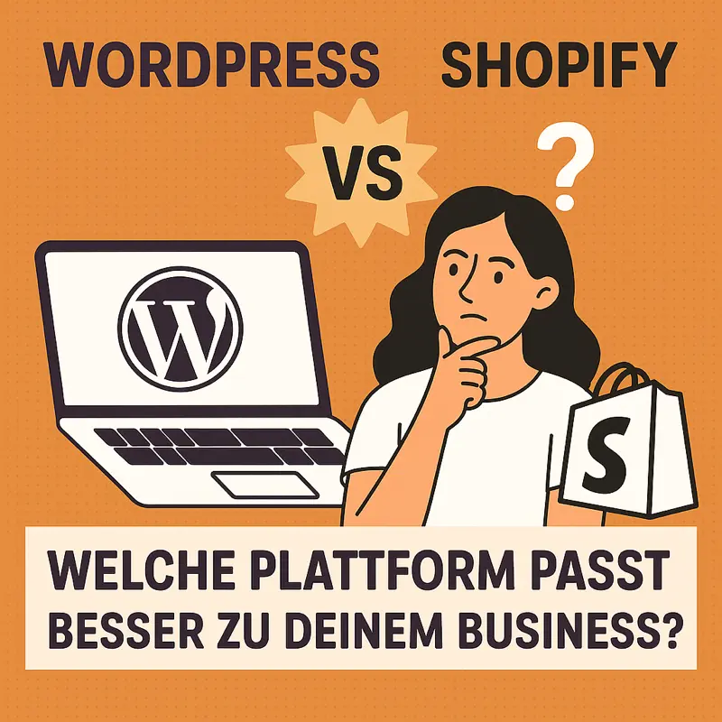 Blog-Cover für ‘WordPress vs Shopify: Welche Plattform passt zu deinem Business?’ von Quint Media
